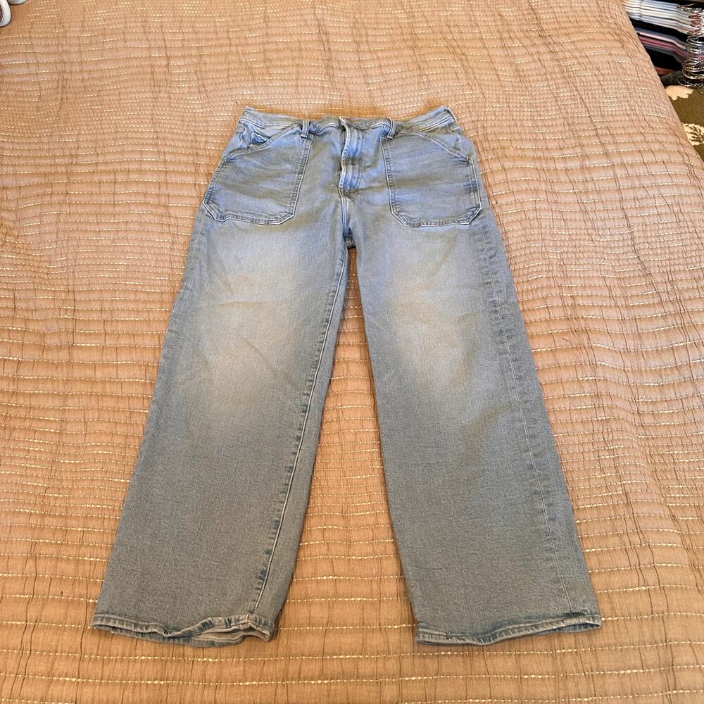 Mother Denim 34 Patch Ramble Ankle Jeans